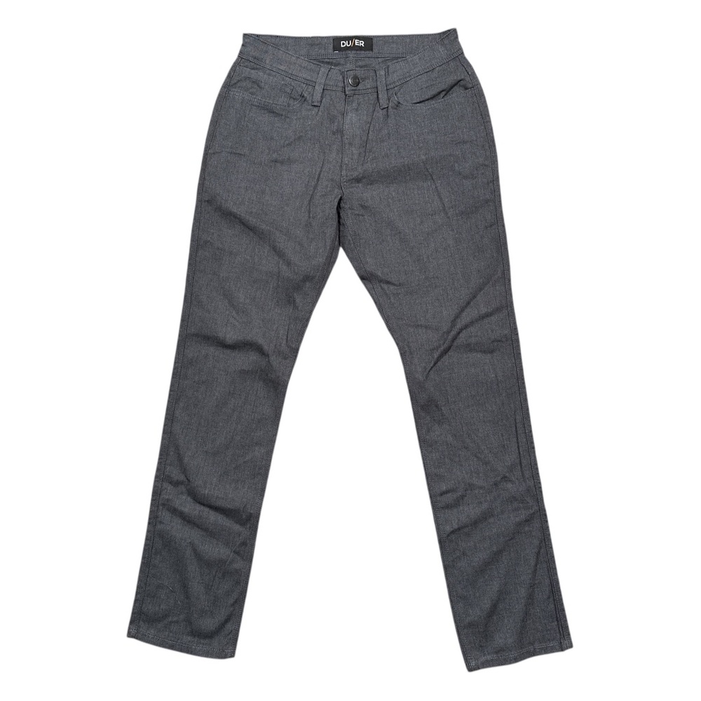 DUER DU/ER Live Free T2X Relaxed Taper Gray Twill Khaki Pants Mens 30